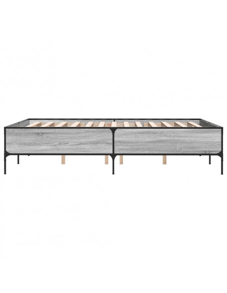 Giroletto Grigio Sonoma 150x200 cm in Legno Multistrato Metallo