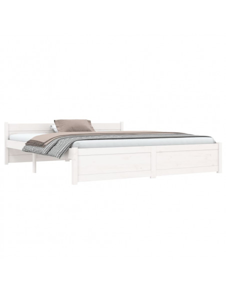 Giroletto Bianco in Legno Massello 160x200 cm