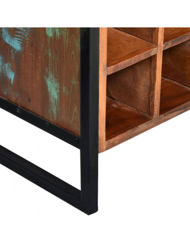 Portavini da 16 Bottiglie in Legno Massello di Recupero