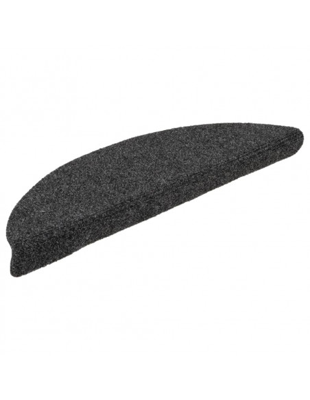 Tappetini per Scale 5 pz Antracite 56x17x3 cm Agugliati