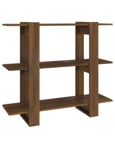 Libreria/Divisorio Rovere Marrone 100x30x87 cm