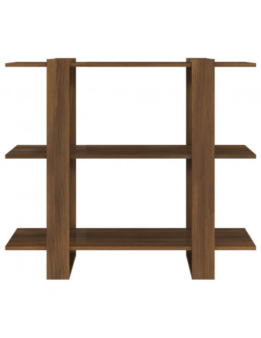 Libreria/Divisorio Rovere Marrone 100x30x87 cm