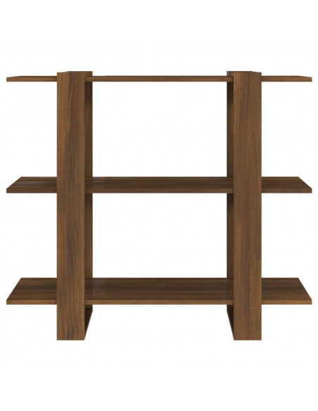 Libreria/Divisorio Rovere Marrone 100x30x87 cm