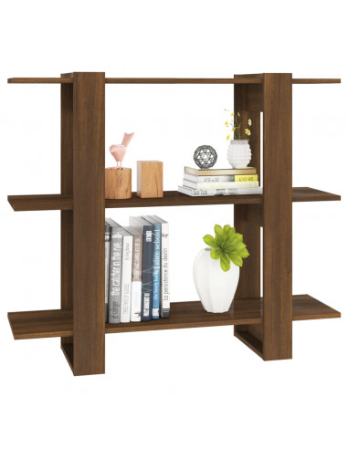 Libreria/Divisorio Rovere Marrone 100x30x87 cm