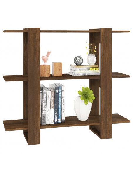 Libreria/Divisorio Rovere Marrone 100x30x87 cm