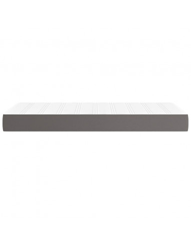 Materasso a Molle Grigio 90x200x20 cm in Similpelle