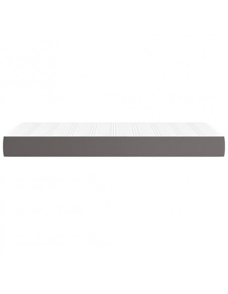 Materasso a Molle Grigio 90x200x20 cm in Similpelle