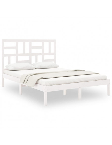 Giroletto Bianco in Legno Massello 135x190 cm Double