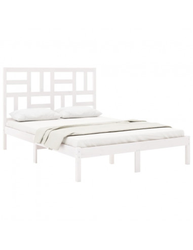 Giroletto Bianco in Legno Massello 135x190 cm Double