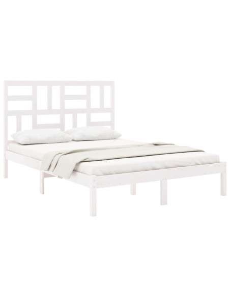 Giroletto Bianco in Legno Massello 135x190 cm Double