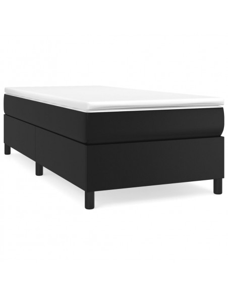 Giroletto a Molle Nero 90x190 cm in Similpelle
