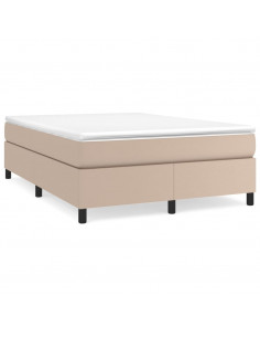 Giroletto a Molle con Materasso Cappuccino 140x200cm Similpelle 2