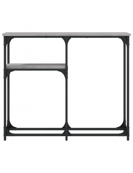 Tavolino Consolle Grigio Sonoma 90x22,5x75 cm Legno Multistrato