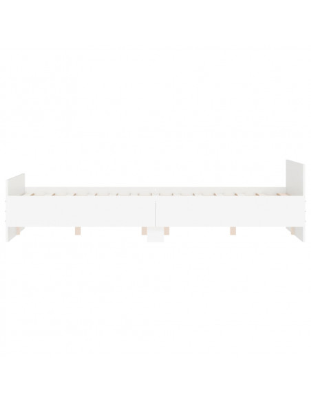Giroletto con Testiera e Pediera Bianco 135x190 cm