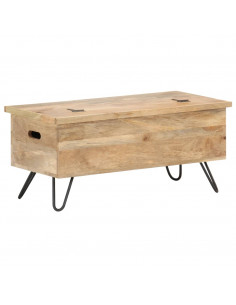 Baule 90x40x45 cm in Legno Massello di Mango