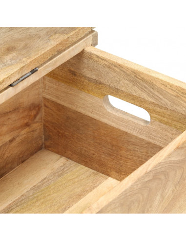 Baule 90x40x45 cm in Legno Massello di Mango