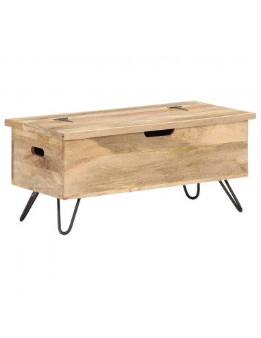 Baule 90x40x45 cm in Legno Massello di Mango