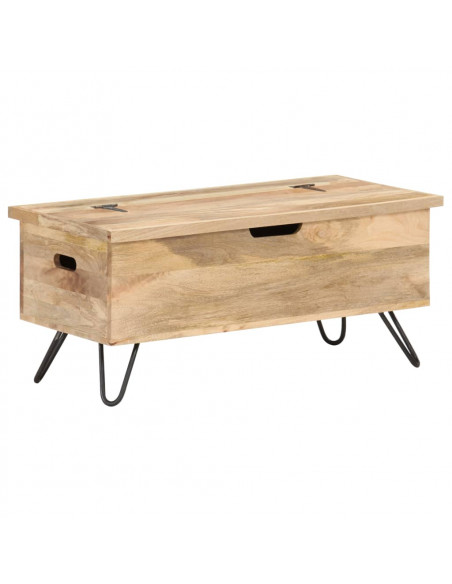 Baule 90x40x45 cm in Legno Massello di Mango