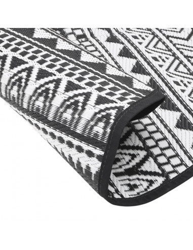 Tappeto da Esterni Nero Ø200 cm in PP