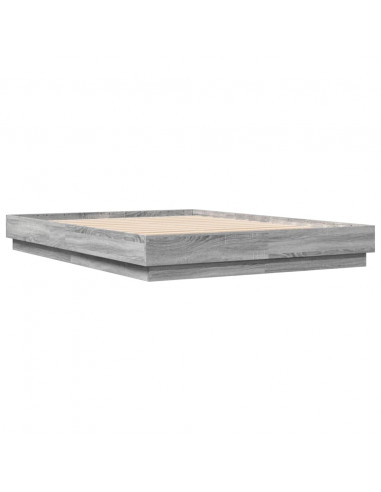 Giroletto con Luci LED Grigio Sonoma 120x200 cm