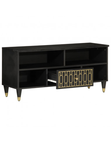 Mobile Porta TV 100x33x46 cm in Legno Massello di Mango