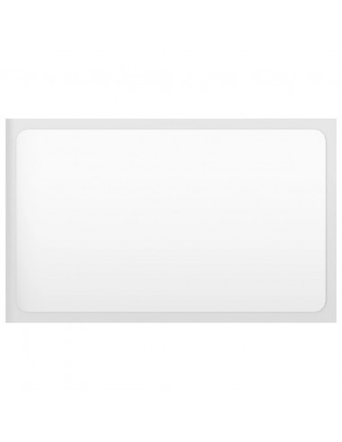 Set Mobili da Bagno 2 pz Bianco Lucido in Legno Multistrato