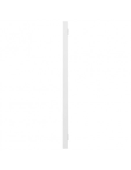 Set Mobili da Bagno 2 pz Bianco Lucido in Legno Multistrato