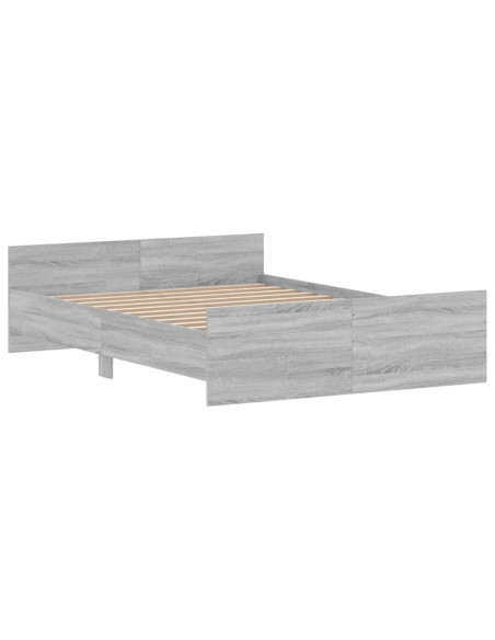 Giroletto con Testiera e Pediera Grigio Sonoma 135x190 cm