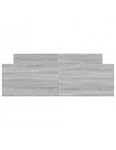Giroletto con Testiera e Pediera Grigio Sonoma 135x190 cm