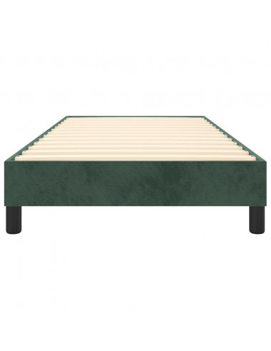 Giroletto a Molle Verde Scuro 90x190 cm in Velluto