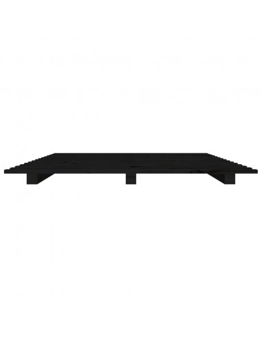 Giroletto Nero 90x190 cm in Legno Massello di Pino