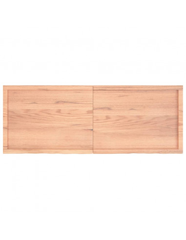 Piano Bagno Marrone 160x60x(2-4) cm Legno Massello Trattato