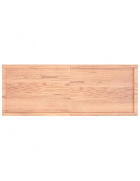 Piano Bagno Marrone 160x60x(2-4) cm Legno Massello Trattato
