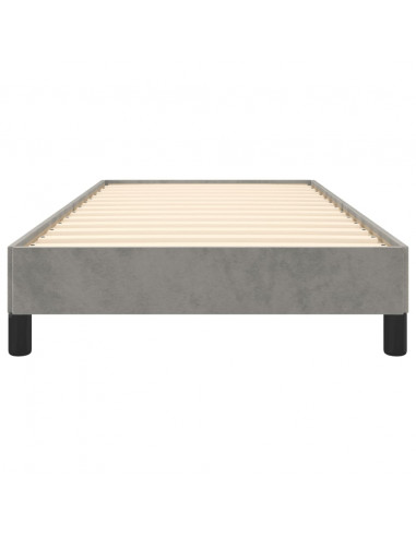 Giroletto Grigio Chiaro 90x190 cm in Velluto