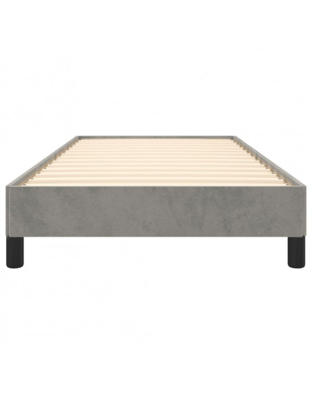 Giroletto Grigio Chiaro 90x190 cm in Velluto