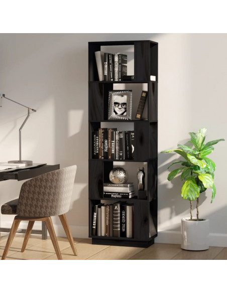 Libreria/Divisorio Bianco 51x25x163,5 cm Legno Massello