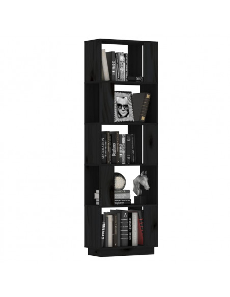 Libreria/Divisorio Bianco 51x25x163,5 cm Legno Massello