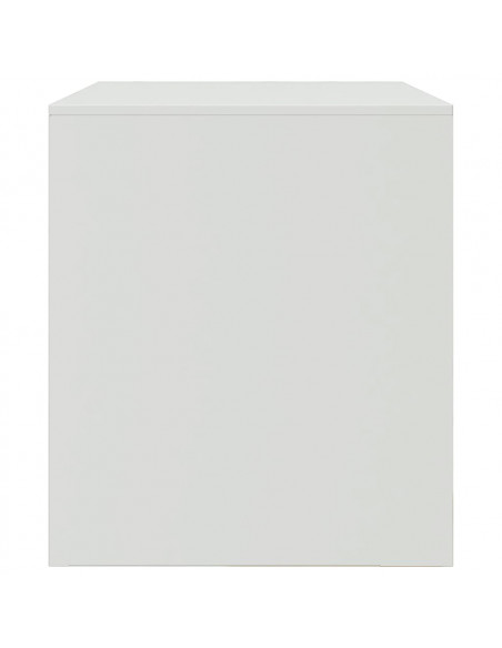 Mobile Porta TV Bianco 67x39x44 cm in Acciaio