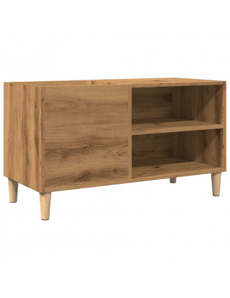 Mobile Porta Dischi Rovere Artigianale 84,5x38x48cm Multistrato