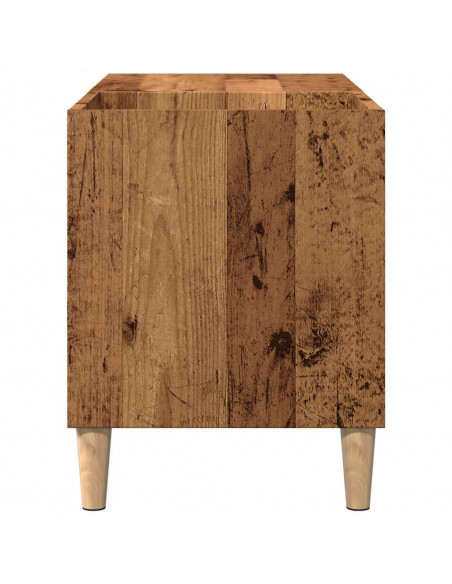Mobile Porta Dischi Rovere Artigianale 84,5x38x48cm Multistrato