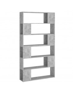 Libreria/Divisorio Grigio Cemento 100x24x188 cm 2