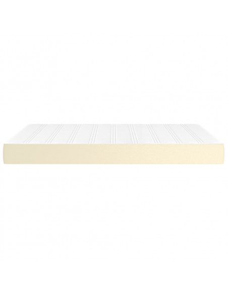 Materasso a Molle Crema 140x200x20 cm in Similpelle