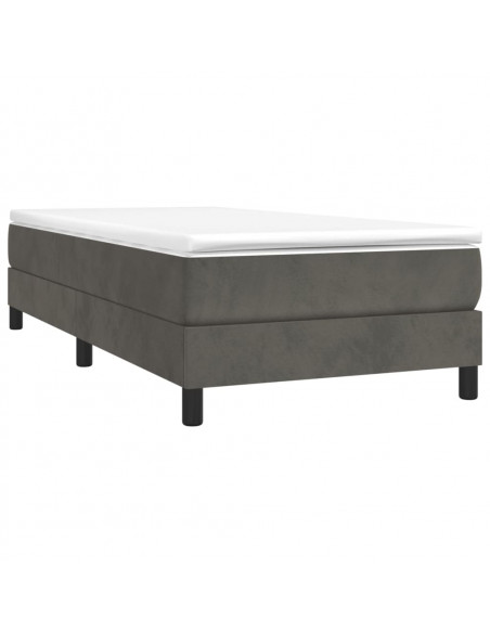 Giroletto Grigio Scuro 90x190 cm in Velluto