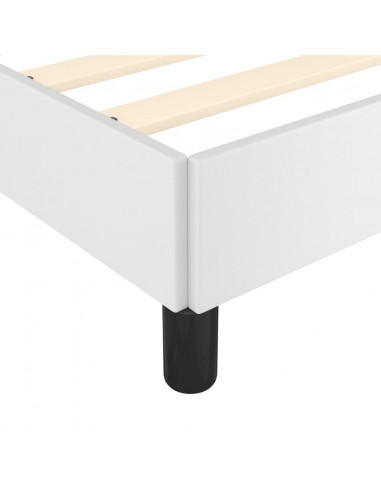 Giroletto con Testiera Bianco 140x190 cm in Similpelle