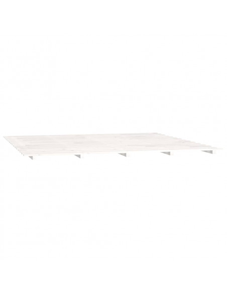 Giroletto Bianco 200x200 cm in Legno Massello di Pino
