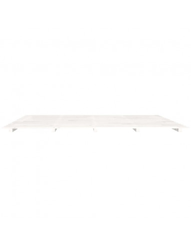 Giroletto Bianco 200x200 cm in Legno Massello di Pino