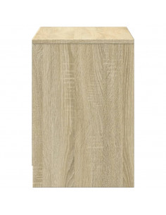 Mobile Porta TV con LED Rovere Sonoma 100x34x50cm in Truciolato 2