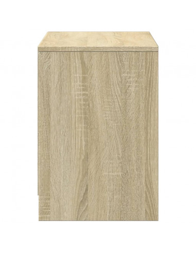 Mobile Porta TV con LED Rovere Sonoma 100x34x50cm in Truciolato