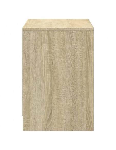Mobile Porta TV con LED Rovere Sonoma 100x34x50cm in Truciolato