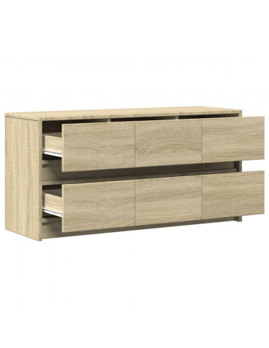 Mobile Porta TV con LED Rovere Sonoma 100x34x50cm in Truciolato